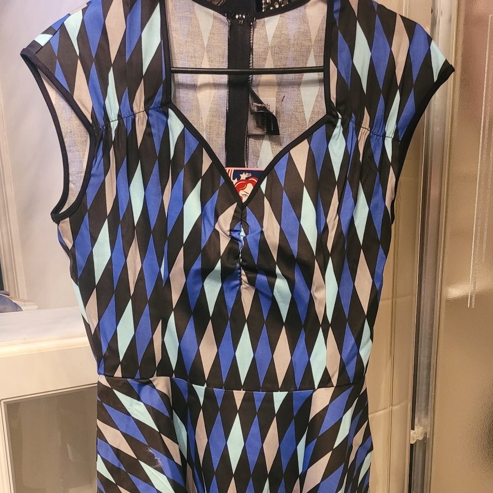 Blue House Harlequin Heidi Pinup Couture Large